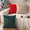 Christmas Pillow Covers 18x18 inch Set of 2 Christmas Decorations Soft Plush Faux Fur Beige Christmas Tree Embroidered Christmas Lights Throw Pillow Covers Winter Holiday for Sofa Living Room